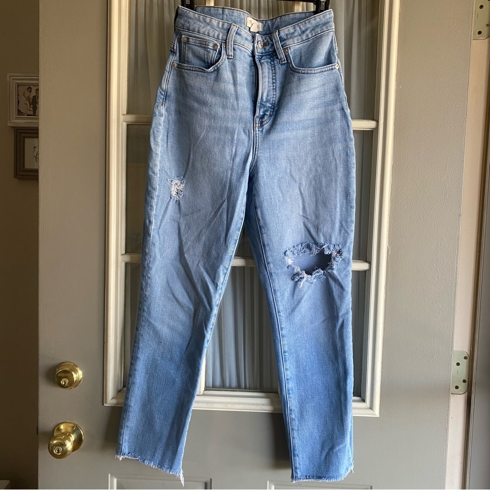 Madewell curvy perfect vintage jeans in Coffey wash
